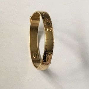 Kenneth J Lane KJL SIGNED yellow gold bracelet